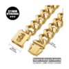 txprodogchains Collar de cadena para perro grande con
