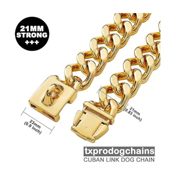 txprodogchains Collar de cadena para perro grande con