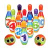 ToyVelt Juego de bolos para niños con 10 boleros y 2_1