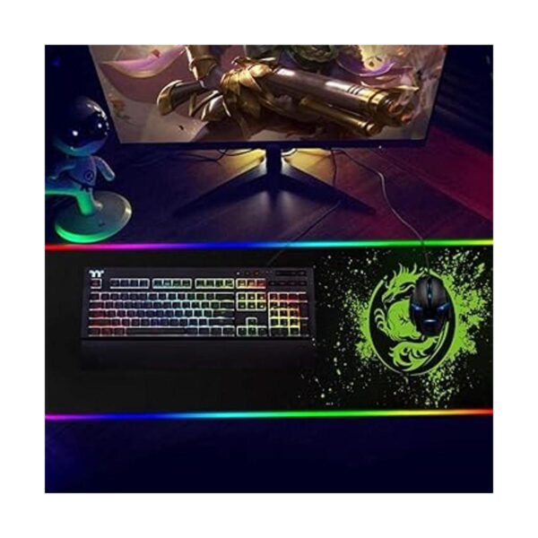 Alfombrilla de ratón RGB grande para juegos 15 modos de_2