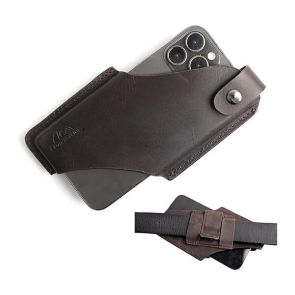Topstache Funda de cuero para teléfono con clip para_1