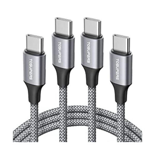 TOSUPERS Cable USB C a USB C de 6.6 pies carga rápida de_1
