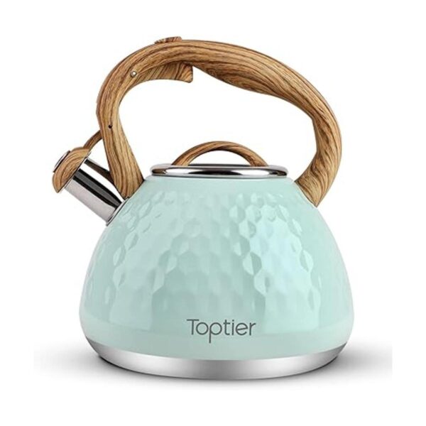 Toptier Hervidor de té tetera silbante con mango de_1