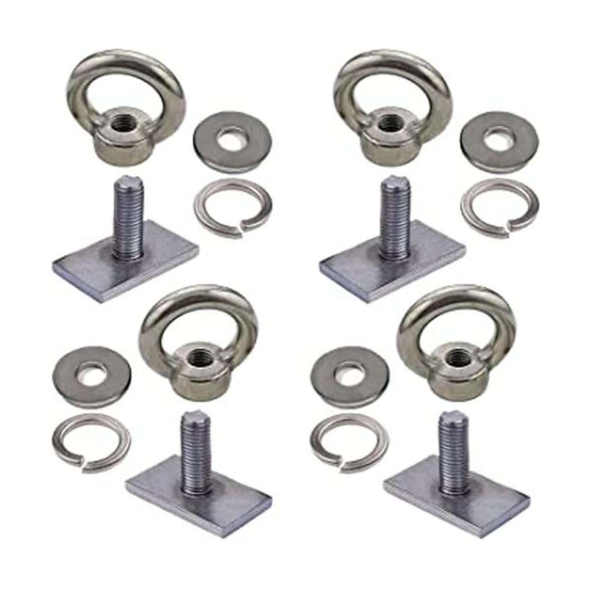 Paquete de 4 anillos de amarre resistentes para pernos de