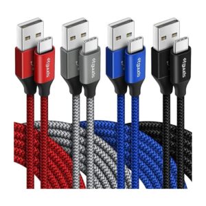 Cable USB tipo C 3A de carga rápida 4 unidades 6 pies_1