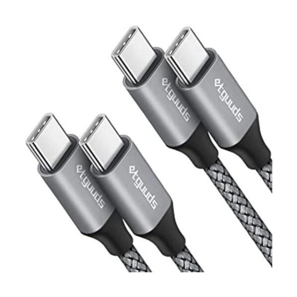Cable USB C a USB C de 3 pies paquete de 2 unidades_1