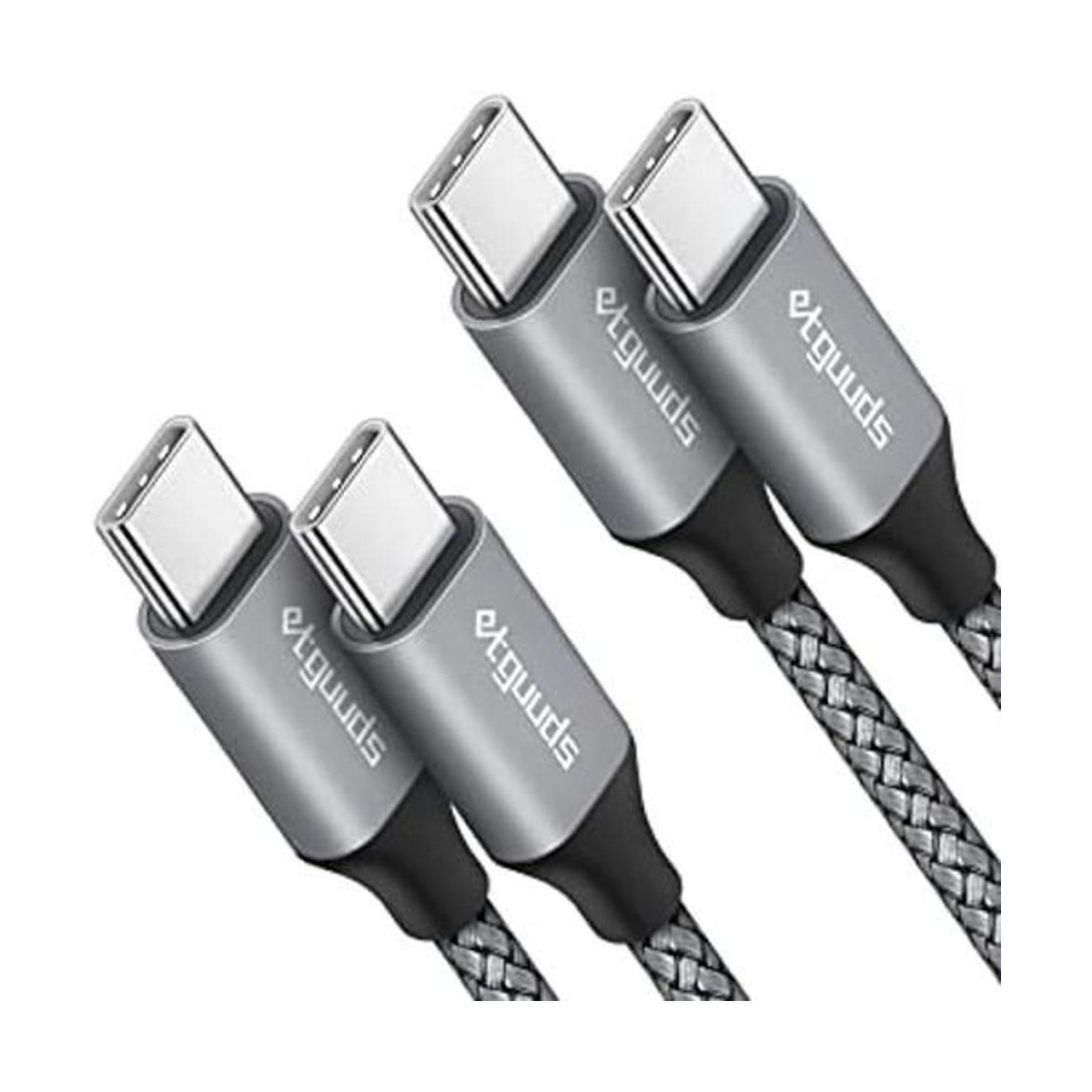 Cable USB C a USB C de 3 pies paquete de 2 unidades