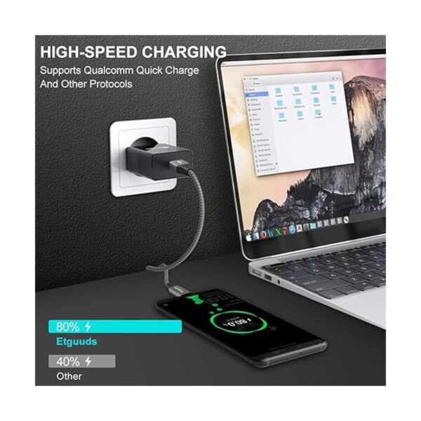 Cable USB tipo C 3A de carga rápida 4 unidades 6 pies_5