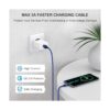 Cable USB tipo C 3A de carga rápida 4 unidades 6 pies_4