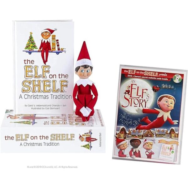 Elf on the Shelf Blue Eyed Boy con DVD An Elf Story_1