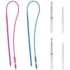 Juego de 6 enhebradores de cordón flexibles fáciles de_1