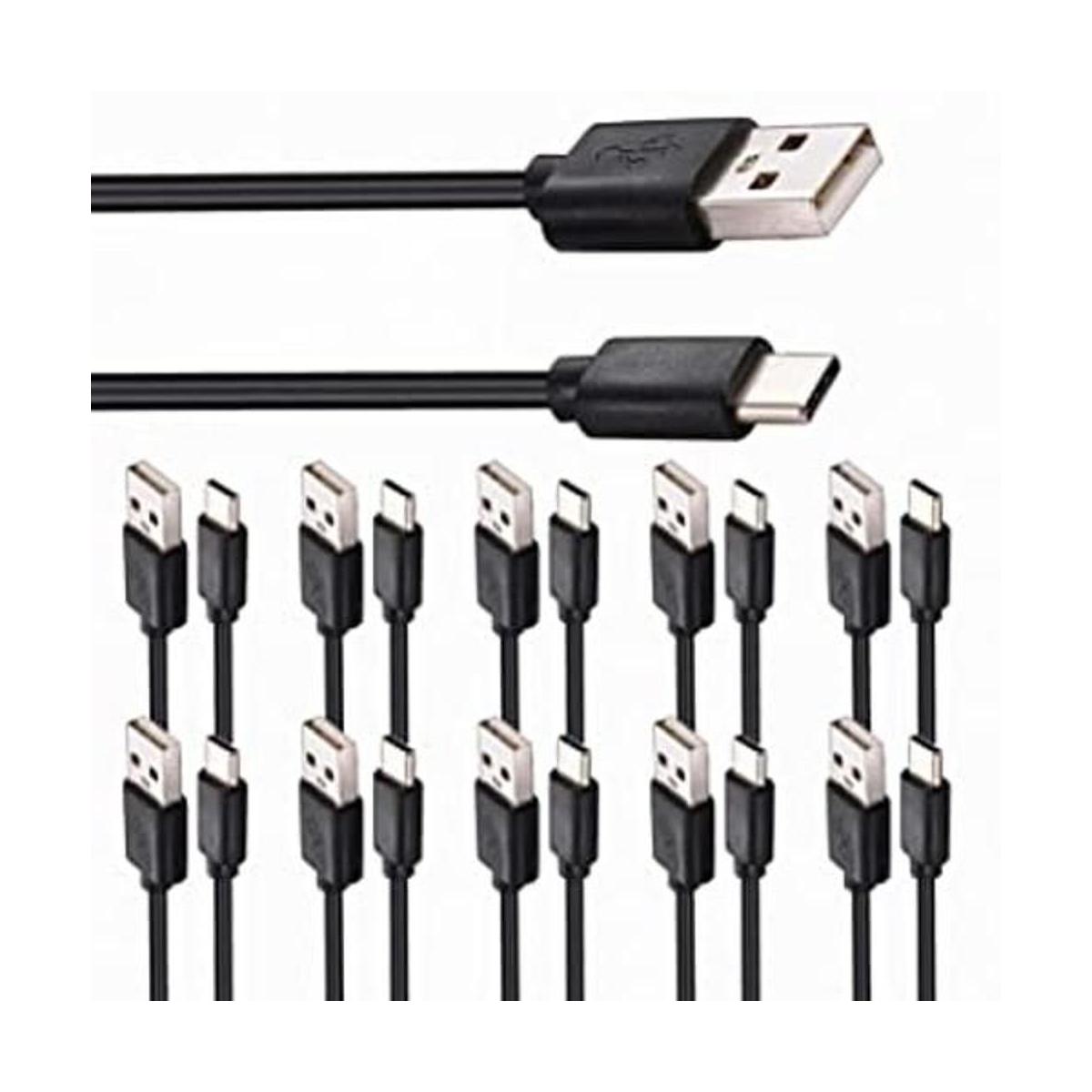 TekSonic USBA a USBC cable de carga rápida paquete de 10