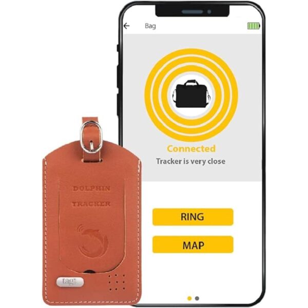 tag8 Dolphin Smart Bag Tracker piel auténtica_1