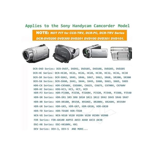 TKDY ACL200 para Sony Handycam Camcorder Charger DCRSX40_3