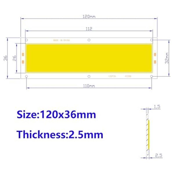 Symbuth Paquete de 5 módulos de lámpara LED COB chip LED_3