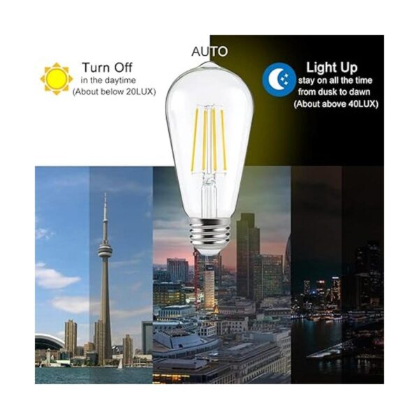 FAGUANGAO Bombillas LED ST64 del atardecer al amanecer_2
