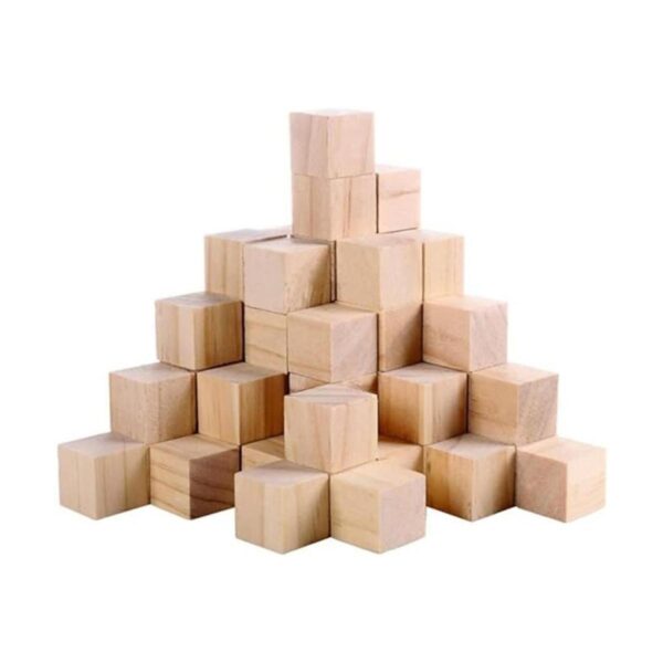 Supla 120 cubos de madera maciza natural de 1 pulgada_1
