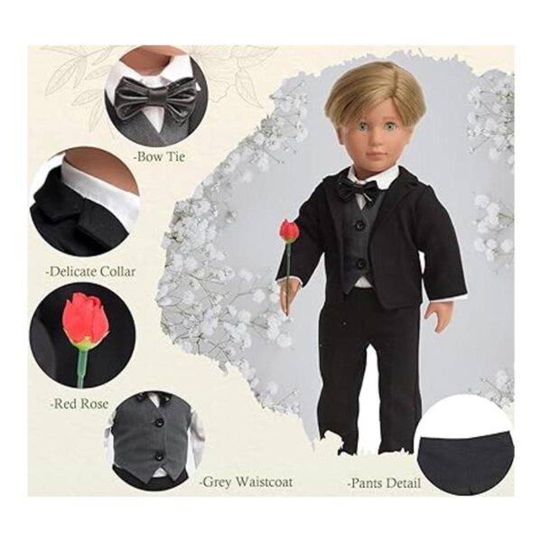 sweet dolly Conjunto de ropa de muñeca de boda trajes de_2