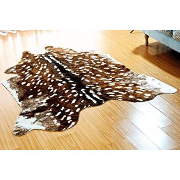 Alfombra de piel de vaca sintética para el hogar sala de_1