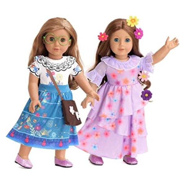 sweet dolly Ropa de muñeca de 18 pulgadas accesorios de