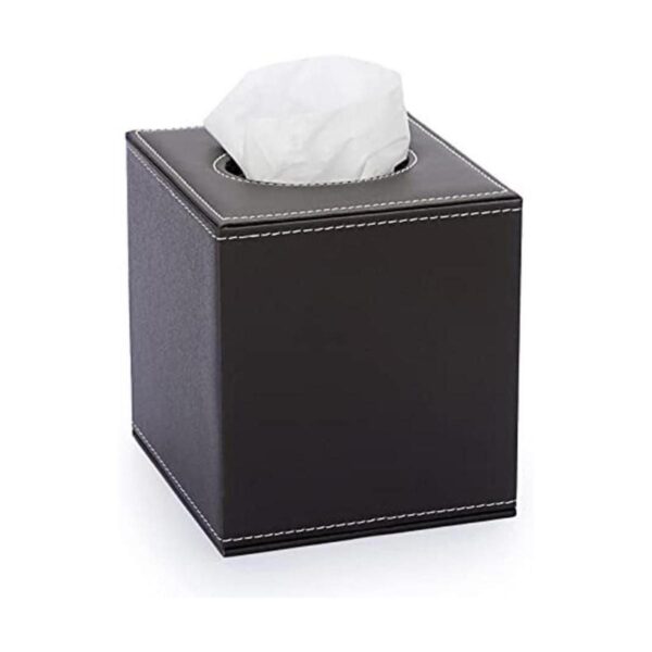 Sumnacon Funda cuadrada de cuero para caja de pañuelos