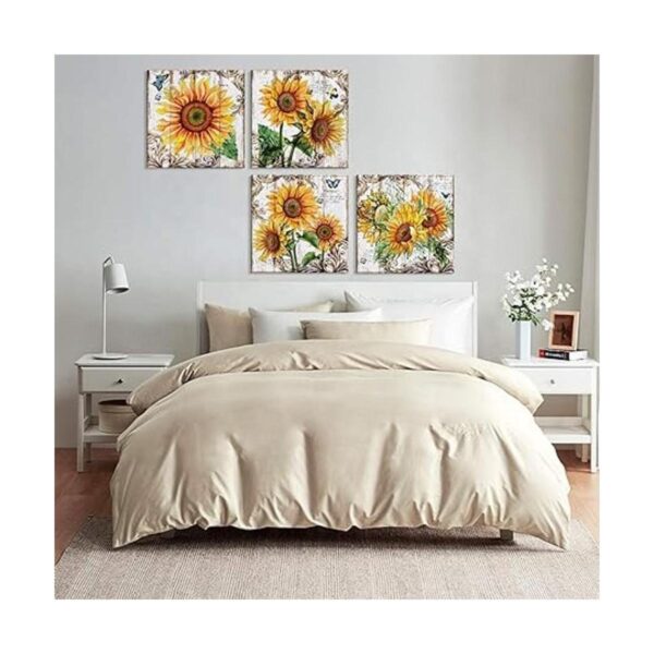 Decoración de pared de girasol de otoño arte de pared de_2