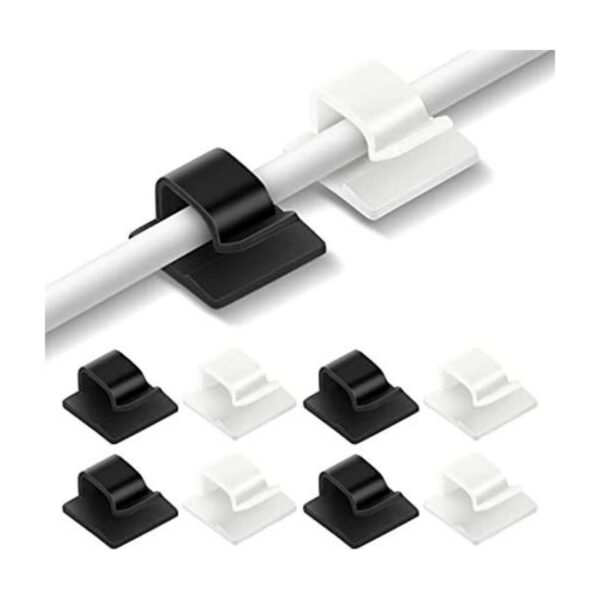 100 Pcs Cable Clips Adhesive Cable Organizer Cord Holder_1