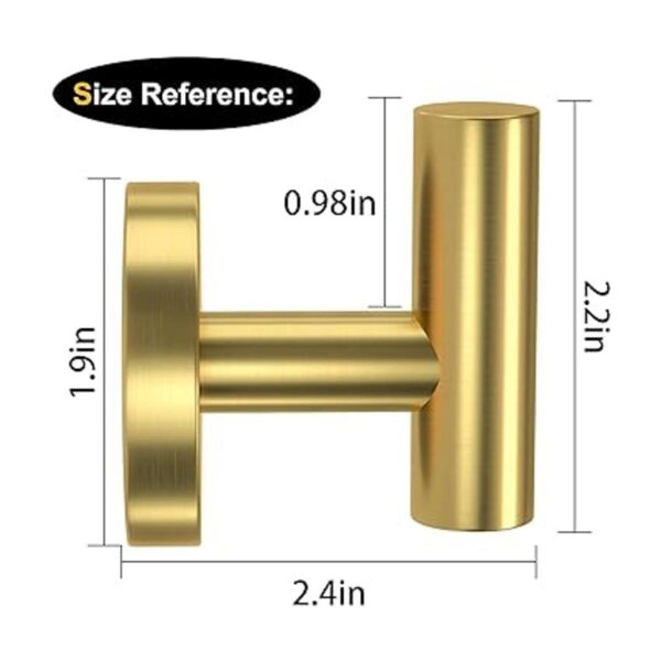 stusgo Paquete de 4 ganchos para toallas de baño de acero_6
