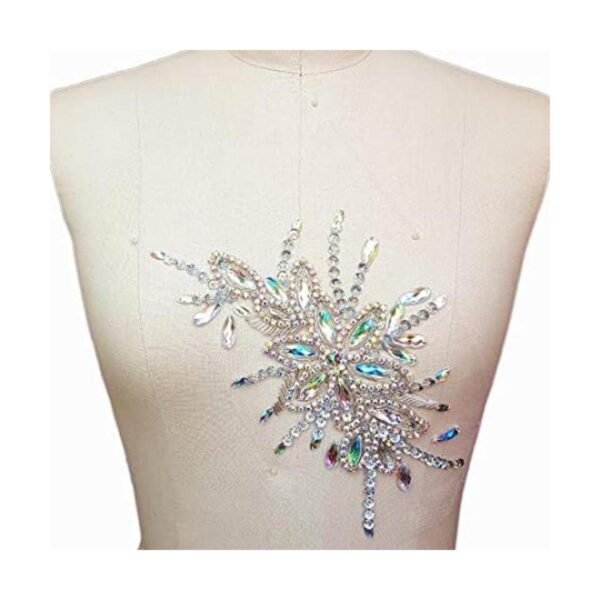 Exquisitos parches de cristal brillante hechos a mano de