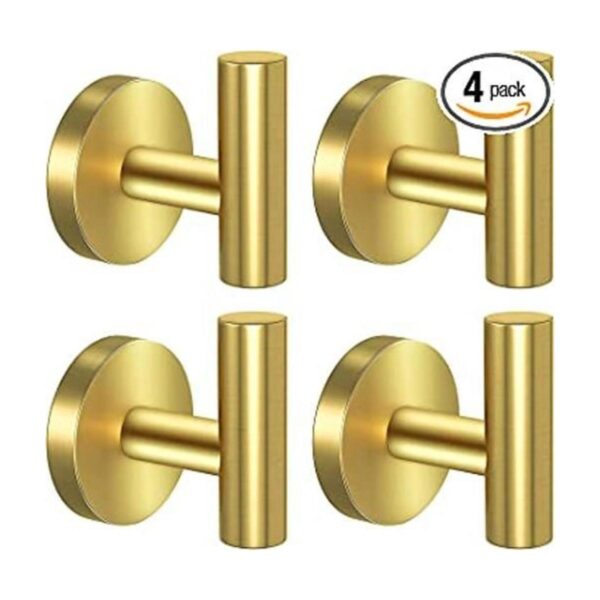stusgo Paquete de 4 ganchos para toallas de baño de acero_1
