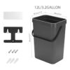 StoneSpace Cubo de basura para debajo del fregadero cubo