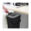 StoneSpace Cubo de basura para debajo del fregadero cubo