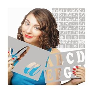Plantillas de letras grandes 45 kit de arte cursivo_1