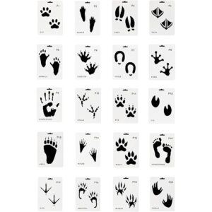 Sowaka 20 plantillas de plástico reutilizables para pintar_1
