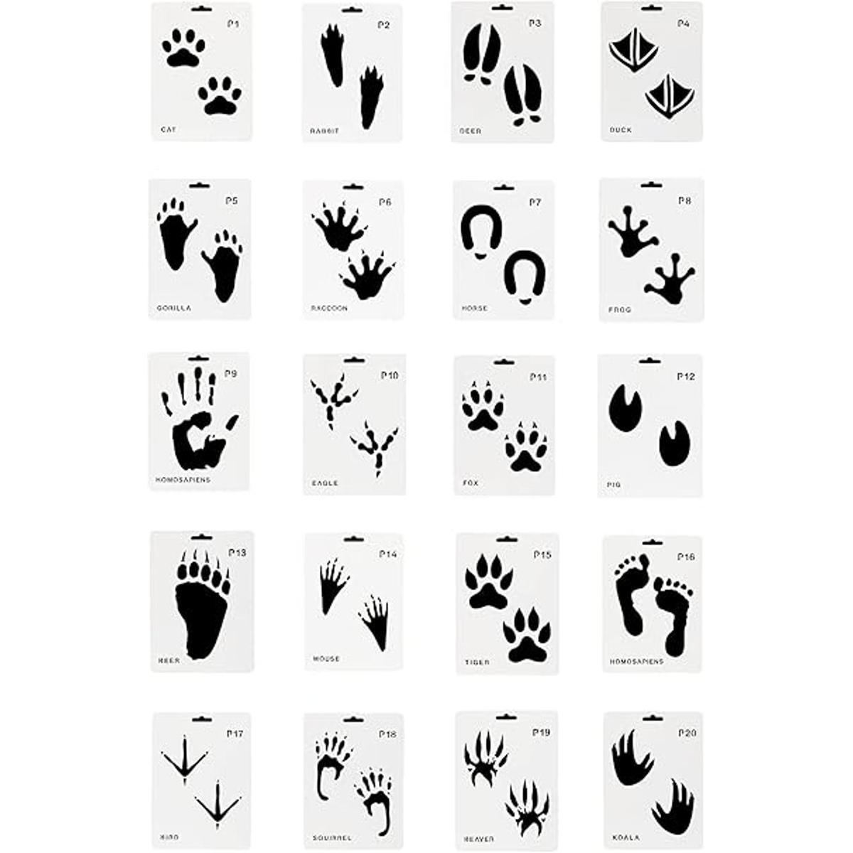 Sowaka 20 plantillas de plástico reutilizables para pintar