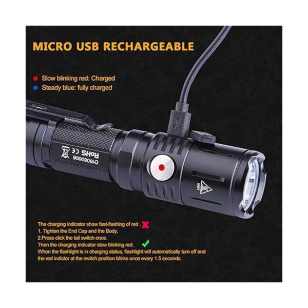 Soonfire MX65 Linterna táctica de 1060 lúmenes integrada_3