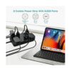 SMNICE Regleta de alimentación con USB protector de_5