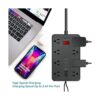 SMNICE Regleta de alimentación con USB protector de_2