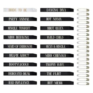 Snsowed Paquete de 18 bandas de despedida de soltera_1