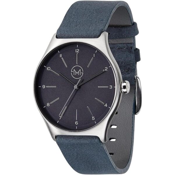slim made one 05 Reloj unisex extra delgado en platanegro