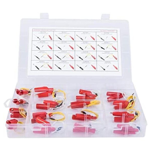 Kit de cables de prueba eléctrica 16 piezas Kit de