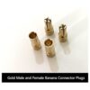 skrnrhrery Conector de bala de plátano macho hembra