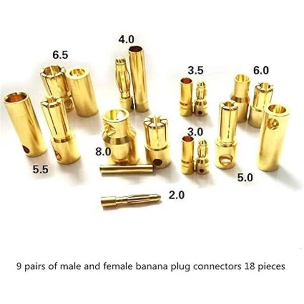 skrnrhrery Conector de bala de plátano macho hembra