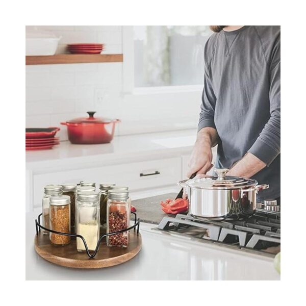 simesove Lazy Susan Soporte giratorio para especias de 10