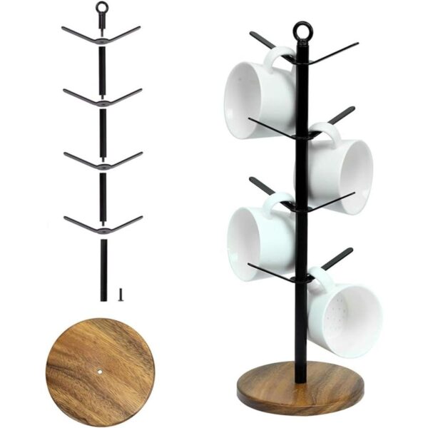 simesove Soporte de almacenamiento de secado para tazas de
