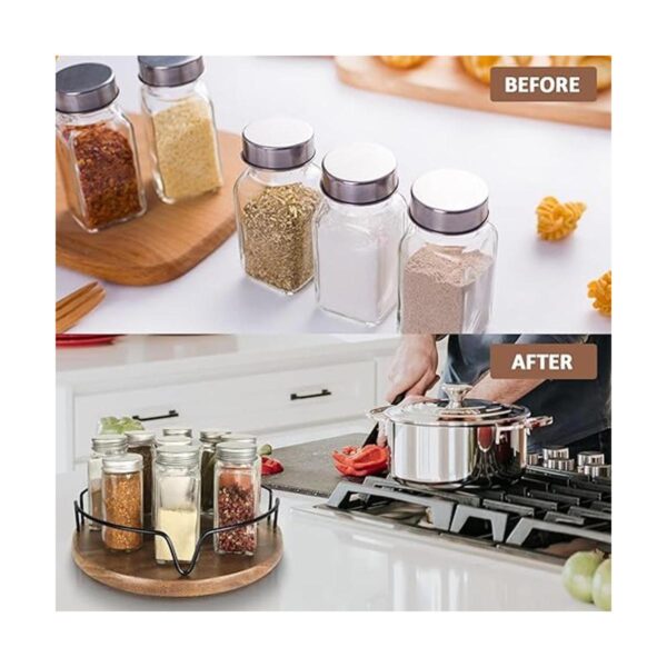 simesove Lazy Susan Soporte giratorio para especias de 10