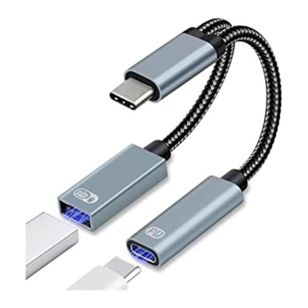 Sinstar Adaptador USB C OTG divisor USBC 2 en 1 con PD 60_1