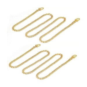 shynek Cadena de oro para bolso 2 correas de cadena