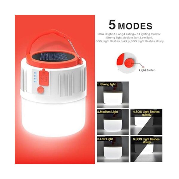 LETOUR Bombilla solar de 4800 lúmenes LED de emergencia_3