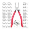 Shynek Juego de 50 piezas de accesorios para llavero de